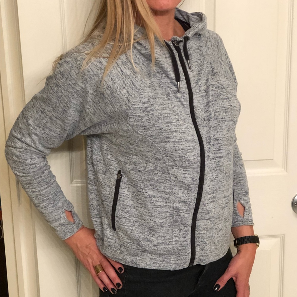 Athleta marled zip up